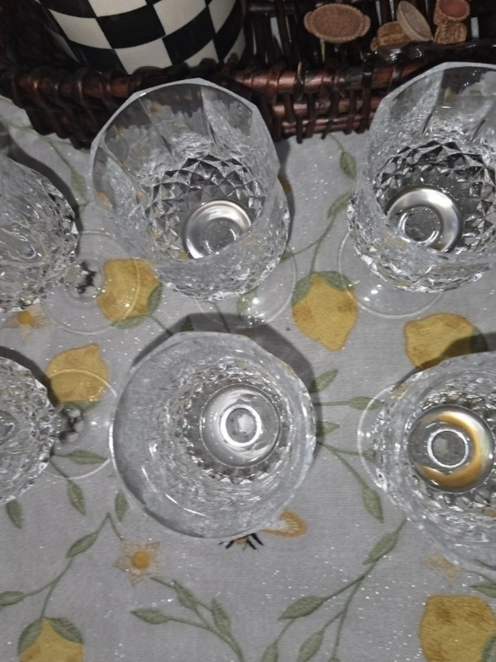 Two Vintage Cristal D'Arques 8 Oz Stemware Goblet Longchamp